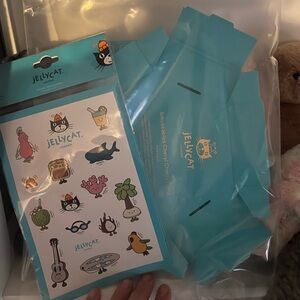 Jellycat stickers & Harrolds Exclusive Cake Box